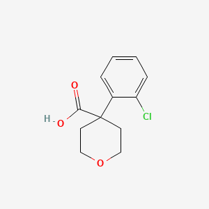 molecular formula C12H13ClO3 B1421955 4-(2-Chlorophenyl)oxane-4-carboxylic acid CAS No. 1250507-53-9