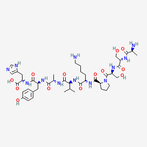 L-Alanyl-L-seryl-L-seryl-L-prolyl-L-lysyl-L-valyl-L-alanyl-L-tyrosyl-L-histidine