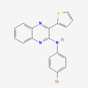 N-(4-Bromophenyl)-3-(thiophen-2-yl)quinoxalin-2-amine