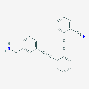 2-[(2-{[3-(Aminomethyl)phenyl]ethynyl}phenyl)ethynyl]benzonitrile