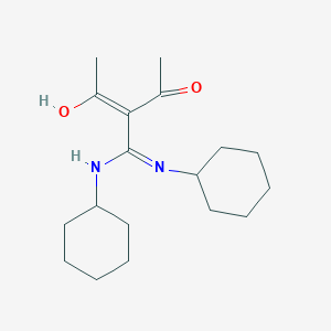 Pentane-2,4-dione, 3-bis(cyclohexylamino)methylene-