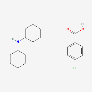 4-chlorobenzoic acid;N-cyclohexylcyclohexanamine