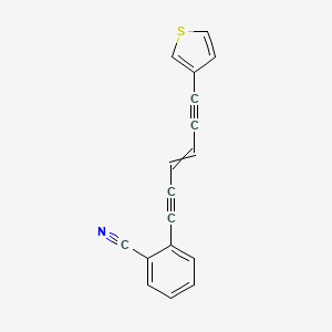 2-[6-(Thiophen-3-yl)hex-3-ene-1,5-diyn-1-yl]benzonitrile