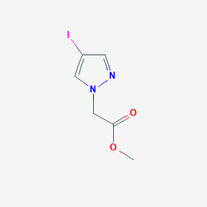 molecular formula C6H7IN2O2 B1421964 甲基(4-碘-1H-吡唑-1-基)乙酸酯 CAS No. 1175275-44-1