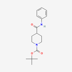 molecular formula C17H24N2O3 B1421965 Tert-butyl 4-(phenylcarbamoyl)piperidine-1-carboxylate CAS No. 162881-76-7