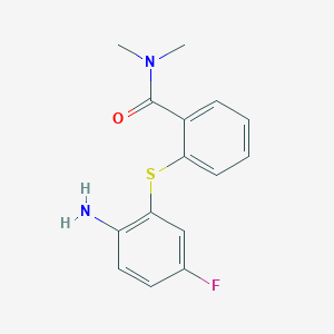 2-[(2-Amino-5-fluorophenyl)sulfanyl]-N,N-dimethylbenzamide