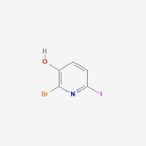 molecular formula C5H3BrINO B142197 2-溴-6-碘吡啶-3-醇 CAS No. 129611-32-1