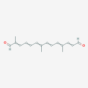 2,7,11-Trimethyltetradeca-2,4,6,8,10,12-hexaenedial