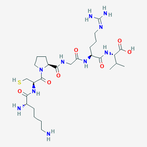 L-Lysyl-L-cysteinyl-L-prolylglycyl-N~5~-(diaminomethylidene)-L-ornithyl-L-valine