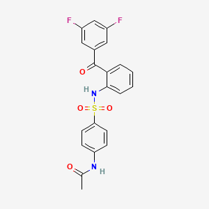 N-(4-{[2-(3,5-Difluorobenzoyl)phenyl]sulfamoyl}phenyl)acetamide