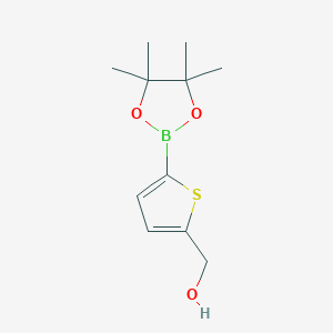 molecular formula C11H17BO3S B1421979 (5-(4,4,5,5-四甲基-1,3,2-二氧杂硼环-2-基)噻吩-2-基)甲醇 CAS No. 1026796-39-3