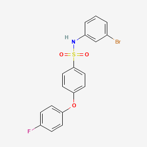 N-(3-Bromophenyl)-4-(4-fluorophenoxy)benzene-1-sulfonamide