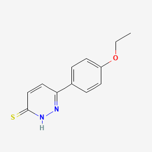 molecular formula C12H12N2OS B1421980 6-(4-乙氧基苯基)吡啶并嘧啶-3(2H)-硫酮 CAS No. 1225715-79-6