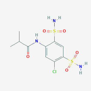 N-(5-Chloro-2,4-disulfamoylphenyl)-2-methylpropanamide