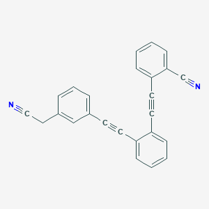 2-[(2-{[3-(Cyanomethyl)phenyl]ethynyl}phenyl)ethynyl]benzonitrile