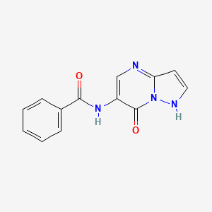 molecular formula C13H10N4O2 B1421983 N-(7-氧代-1,7-二氢吡唑并[1,5-a]嘧啶-6-基)苯甲酰胺 CAS No. 1255147-69-3
