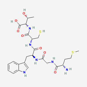 molecular formula C25H36N6O7S2 B14219834 L-Threonine, L-methionylglycyl-L-tryptophyl-L-cysteinyl- CAS No. 570414-45-8