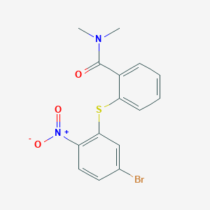 2-[(5-Bromo-2-nitrophenyl)sulfanyl]-N,N-dimethylbenzamide