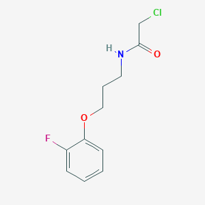 molecular formula C11H13ClFNO2 B1421986 2-氯-N-[3-(2-氟苯氧基)丙基]乙酰胺 CAS No. 1226215-91-3