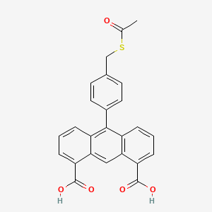 10-{4-[(Acetylsulfanyl)methyl]phenyl}anthracene-1,8-dicarboxylic acid