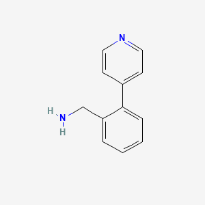 molecular formula C12H12N2 B1421987 [2-(吡啶-4-基)苯基]甲胺 CAS No. 870063-39-1