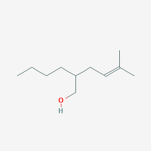 molecular formula C11H22O B14219877 2-Butyl-5-methylhex-4-EN-1-OL CAS No. 560131-01-3