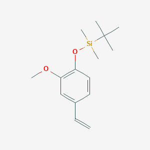 molecular formula C15H24O2Si B14219881 tert-Butyl(4-ethenyl-2-methoxyphenoxy)dimethylsilane CAS No. 828269-23-4