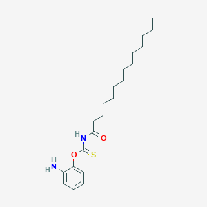 O-(2-Aminophenyl) tetradecanoylcarbamothioate