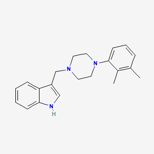 molecular formula C21H25N3 B14219893 3-{[4-(2,3-dimethylphenyl)piperazin-1-yl]methyl}-1H-indole CAS No. 827326-44-3