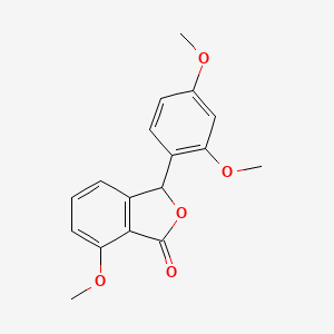 molecular formula C17H16O5 B14219903 1(3H)-Isobenzofuranone, 3-(2,4-dimethoxyphenyl)-7-methoxy- CAS No. 748164-69-4