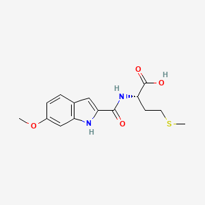 molecular formula C15H18N2O4S B1421991 N-[(6-methoxy-1H-indol-2-yl)carbonyl]-L-methionine CAS No. 1291831-45-2