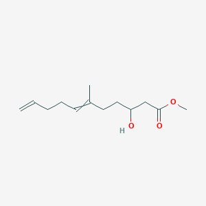 molecular formula C13H22O3 B14219935 Methyl 3-hydroxy-6-methylundeca-6,10-dienoate CAS No. 820244-97-1