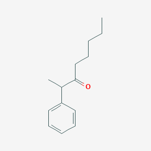 molecular formula C14H20O B14219943 3-Octanone, 2-phenyl- CAS No. 583037-23-4