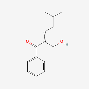 molecular formula C14H18O2 B14219961 2-(Hydroxymethyl)-5-methyl-1-phenylhex-2-en-1-one CAS No. 824959-97-9