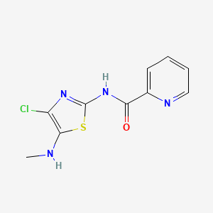 N-[4-Chloro-5-(methylamino)-1,3-thiazol-2-yl]pyridine-2-carboxamide