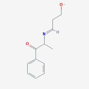 (3E)-3-[(1-Oxo-1-phenylpropan-2-yl)imino]propan-1-olate