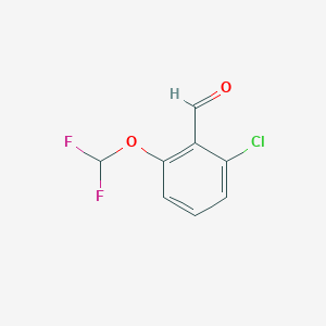 molecular formula C8H5ClF2O2 B1421999 2-氯-6-(二氟甲氧基)苯甲醛 CAS No. 1184404-08-7