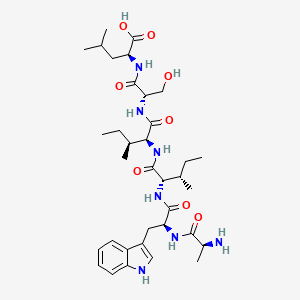 L-Alanyl-L-tryptophyl-L-isoleucyl-L-isoleucyl-L-seryl-L-leucine