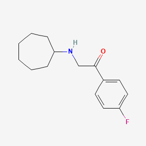 molecular formula C15H20FNO B1422000 2-(环庚基氨基)-1-(4-氟苯基)乙酮 CAS No. 1225621-54-4