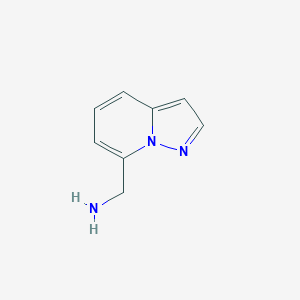 molecular formula C8H9N3 B1422009 Pyrazolo[1,5-A]pyridin-7-ylmethanamine CAS No. 885276-16-4