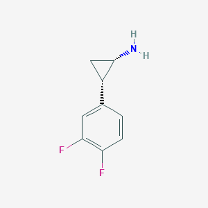 molecular formula C9H9F2N B1422021 (1S,2S)-2-(3,4-二氟苯基)环丙胺 CAS No. 1459719-81-3