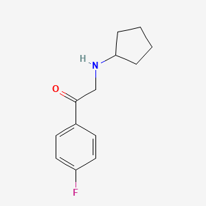 molecular formula C13H16FNO B1422022 2-(Cyclopentylamino)-1-(4-fluorophenyl)ethanone CAS No. 1225621-33-9
