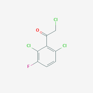 molecular formula C8H4Cl3FO B1422023 2-Chloro-1-(2,6-dichloro-3-fluorophenyl)ethanone CAS No. 1249849-11-3