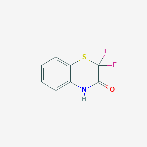 molecular formula C8H5F2NOS B1422034 2,2-二氟-(2H)-1,4-苯并噻嗪-3(4H)-酮 CAS No. 1216262-47-3