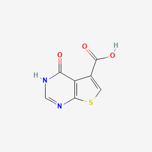 B1422035 4-Oxo-1,4-dihydrothieno[2,3-d]pyrimidine-5-carboxylic acid CAS No. 1216288-05-9