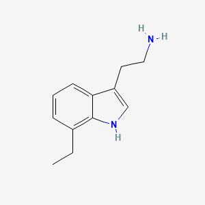 molecular formula C12H16N2 B1422041 2-(7-乙基-1H-吲哚-3-基)乙胺 CAS No. 910380-49-3