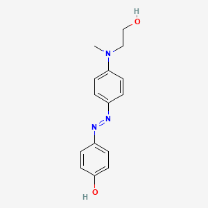 4-(2-{4-[(2-Hydroxyethyl)(methyl)amino]phenyl}hydrazinylidene)cyclohexa-2,5-dien-1-one