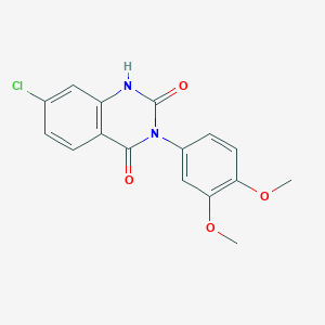 7-Chloro-3-(3,4-dimethoxyphenyl)quinazoline-2,4(1H,3H)-dione