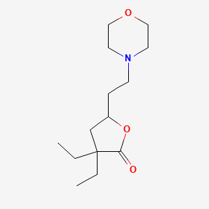 3,3-Diethyl-5-[2-(morpholin-4-yl)ethyl]oxolan-2-one