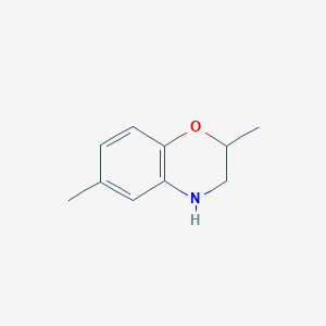B1422048 2,6-dimethyl-3,4-dihydro-2H-1,4-benzoxazine CAS No. 58959-93-6